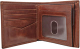 Mænd Fossil Ryan Læder Bifold tegnebog 11,43 cm L x 2,54 cm B x 9,525 cm H Herre Pung Naty Shop