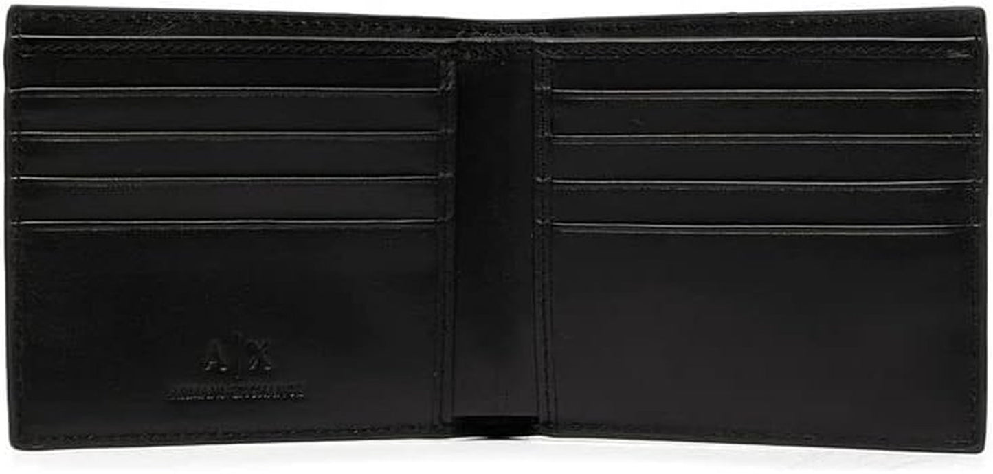 Armani Exchange A|X logopung i glat læder, sort Herrepung Naty Shop