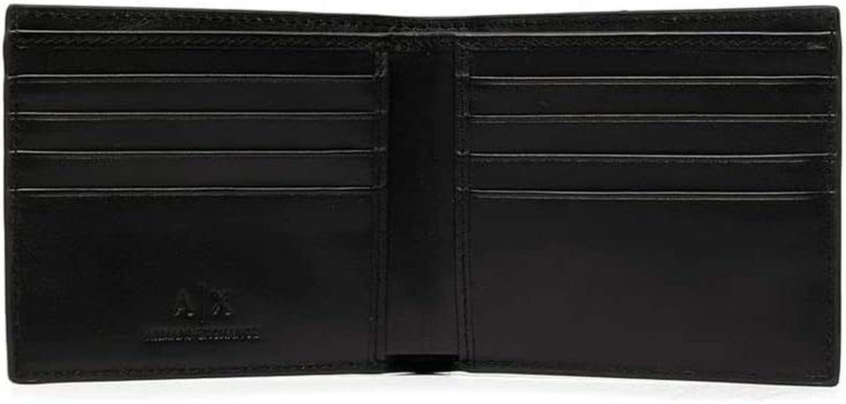 Armani Exchange A|X logopung i glat læder, sort Herrepung Naty Shop