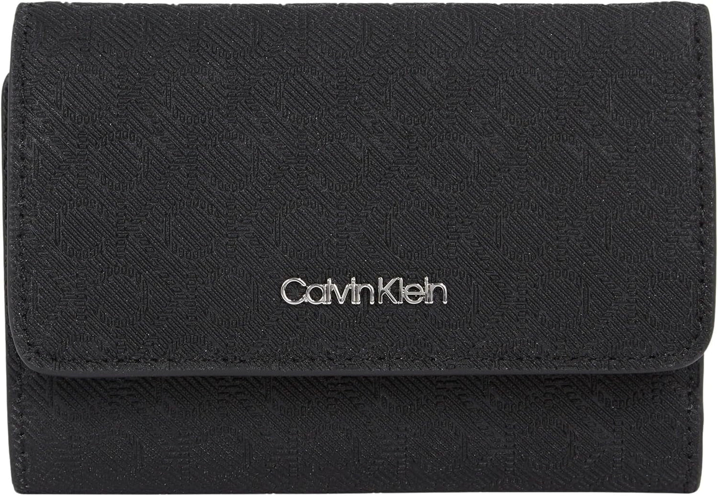 Damepung Calvin Klein Must Small Trifold Mono Klein, Sort (Sort Mono), One Size Damepung Naty Shop Standardtitel