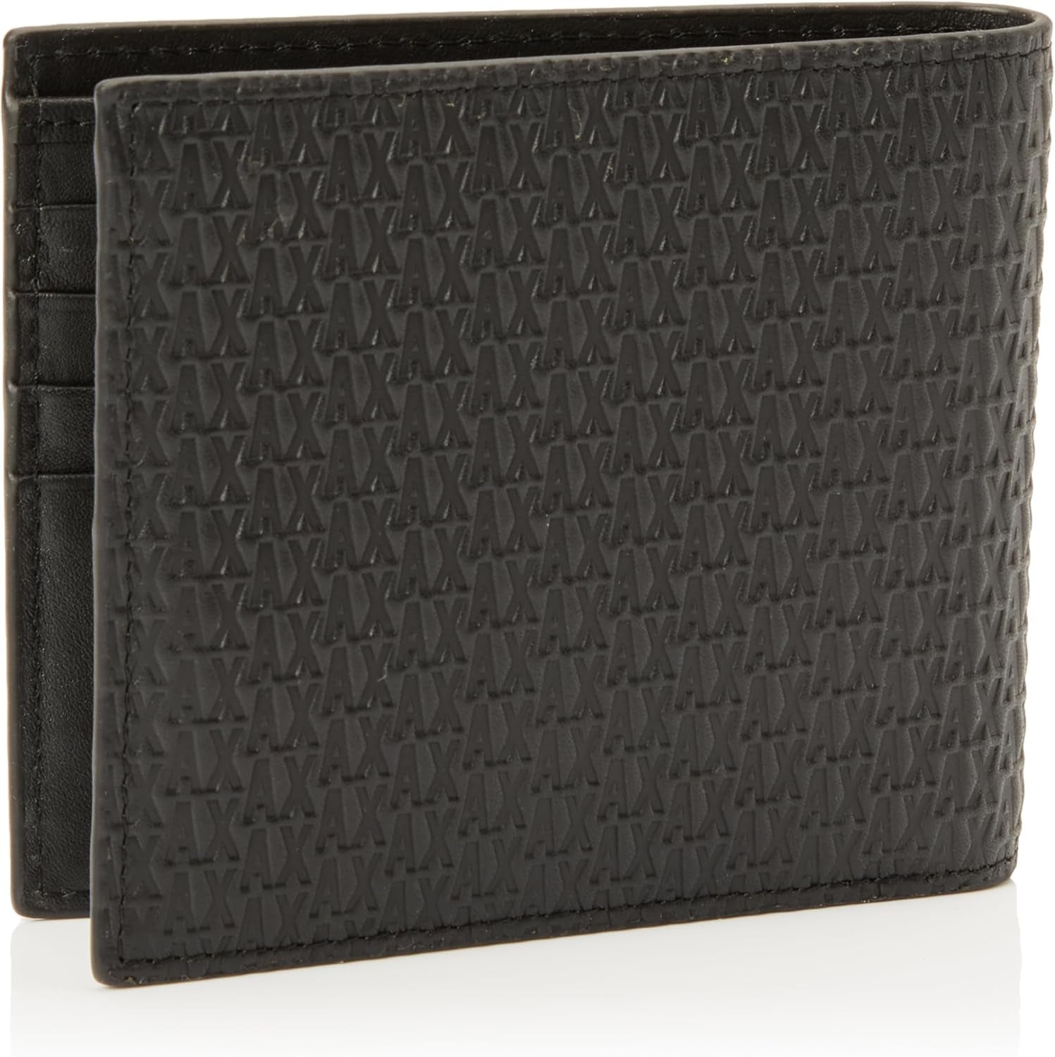 Elba, Essential, Mini Metal Logo Bi-Fold tegnebog til mænd Armani Exchange Herrepung Naty Shop