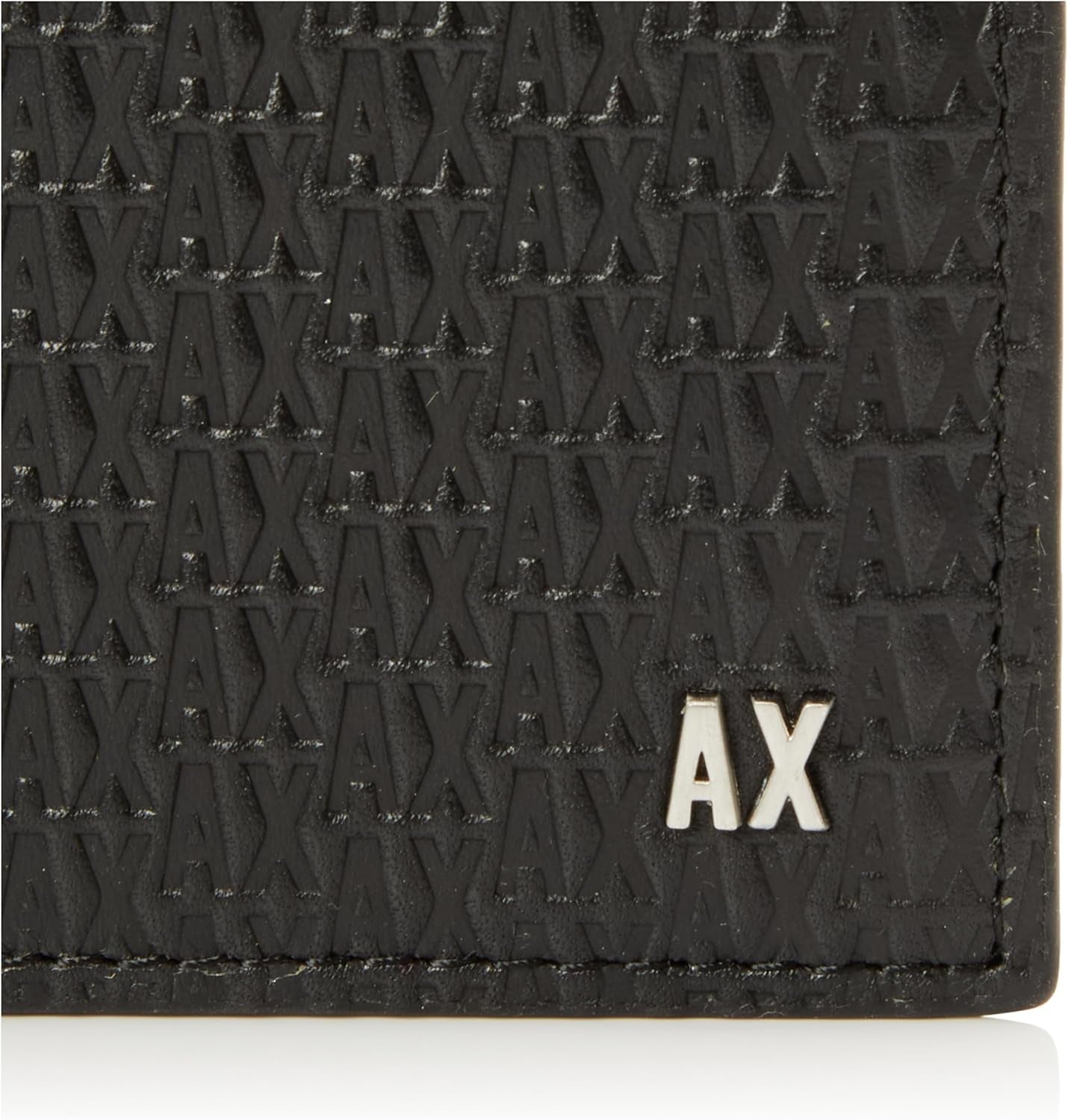 Elba, Essential, Mini Metal Logo Bi-Fold tegnebog til mænd Armani Exchange Herrepung Naty Shop