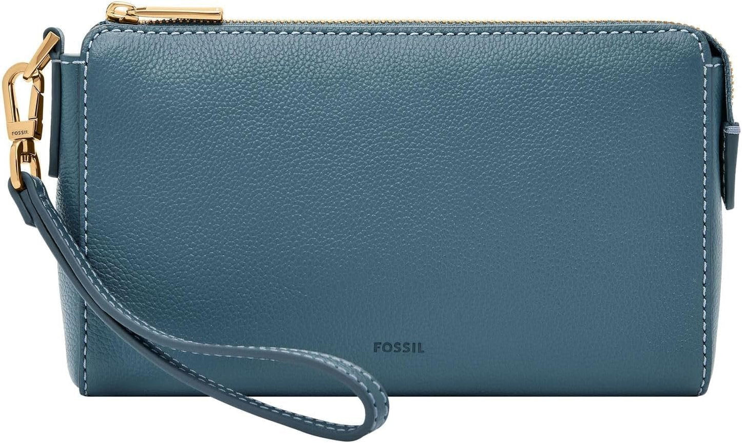 Fossil pung i læder eller polyester til kvinder Damepung Naty Shop Turkisblå