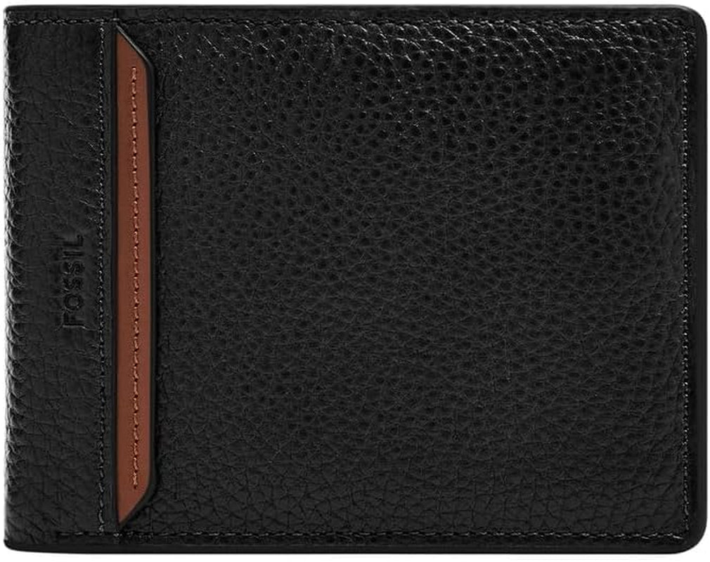 Fossil Huntington Bi-Fold Pung til mænd Naty Shop Herre Pung Sort S