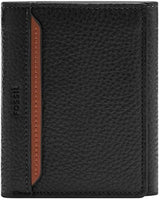 Fossil Huntington Tri-Fold Pung til mænd Naty Shop Herre Pung Sort S