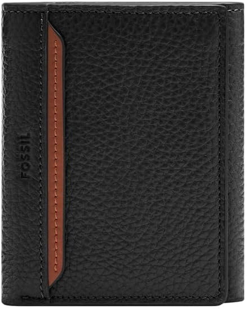 Fossil Huntington Tri-Fold Pung til mænd Naty Shop Herre Pung Sort S