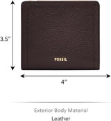 Fossil Logan Bi-Fold tegnebog til kvinder, brun Naty Shop damepung