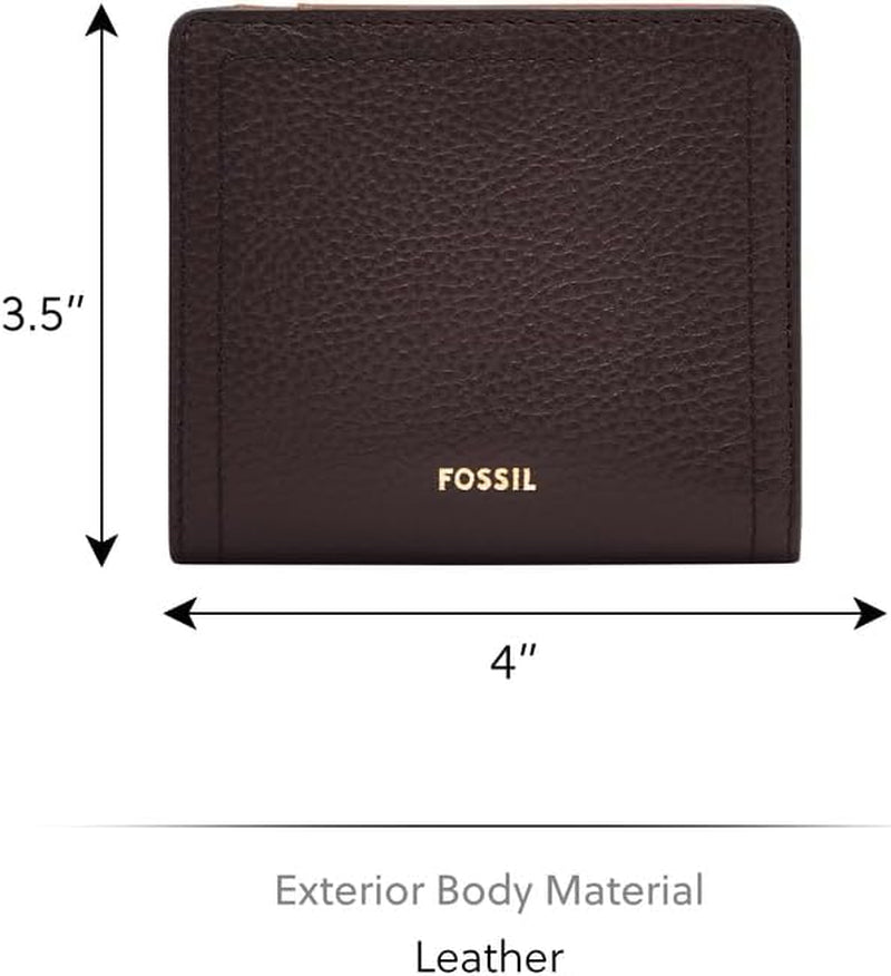 Fossil Logan Bi-Fold tegnebog til kvinder, brun Naty Shop damepung