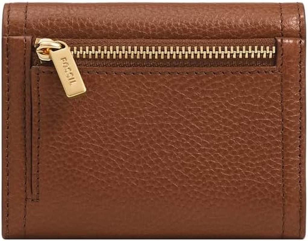 Fossil Logan Tri-Fold tegnebog til kvinder, brun Naty Shop damepung