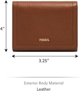 Fossil Logan Tri-Fold tegnebog til kvinder, brun Naty Shop damepung