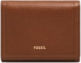Fossil Logan Tri-Fold tegnebog til kvinder, brun Naty Shop damepung Standard titel