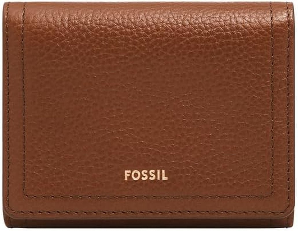 Fossil Logan Tri-Fold tegnebog til kvinder, brun Naty Shop damepung Standard titel
