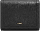 Fossil Logan Tri-Fold tegnebog til kvinder, Black Naty Shop Dame tegnebog Standard titel