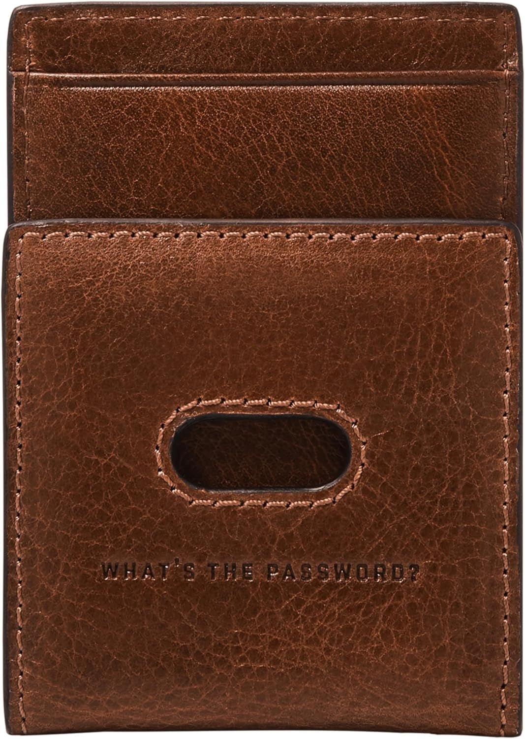 Fossil Andrew-pung til mænd, Cognac-læderpung 7,2 cm L x 0,5 cm B x 10 cm H ML4173222 Pung til mænd Naty Shop