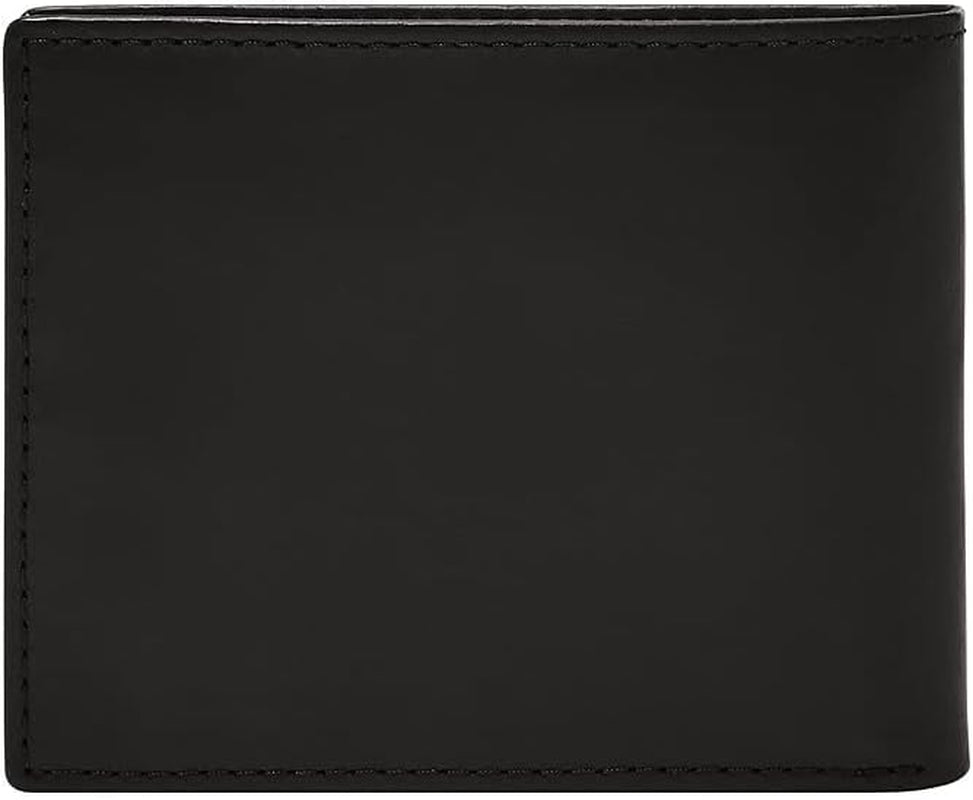 Fossil mænds pung - Derrick RFID læder bifold med flip ID, ML3681001 - 10,9 cm L x 1,27 cm B x 8,9 cm H Herre pung Naty Shop