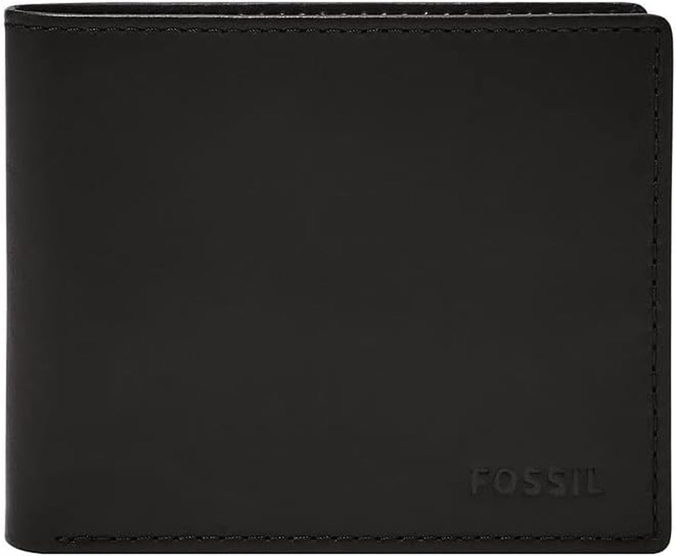 Fossil mænds tegnebog - Derrick RFID læder bifold med flip ID, ML3681001 - 10,9 cm L x 1,27 cm B x 8,9 cm H Herre pung Naty Shop Standardtitel