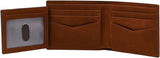 Fossil Everett-pung til mænd, mellembrunt bifoldet læder 11,5 cm L x 2,5 cm B x 8,9 cm H ML4397210 Herrepung Naty Shop