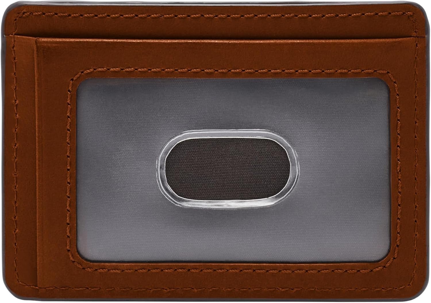 Fossil mænds Everett pung læder/PVC medium brun kortholdere 10,2 cm L x 0,6 cm B x 7,0 cm H ML4398210 Herre pung Naty Shop