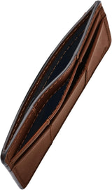 Fossil mænds Everett pung læder/PVC medium brun kortholdere 10,2 cm L x 0,6 cm B x 7,0 cm H ML4398210 Herre pung Naty Shop