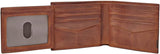 Fossil Quinn-pung til mænd - 100 % brunt bifoldet læder 11,5 cm L x 2 cm B x 9 cm H ML3644200 Herrepung Naty Shop