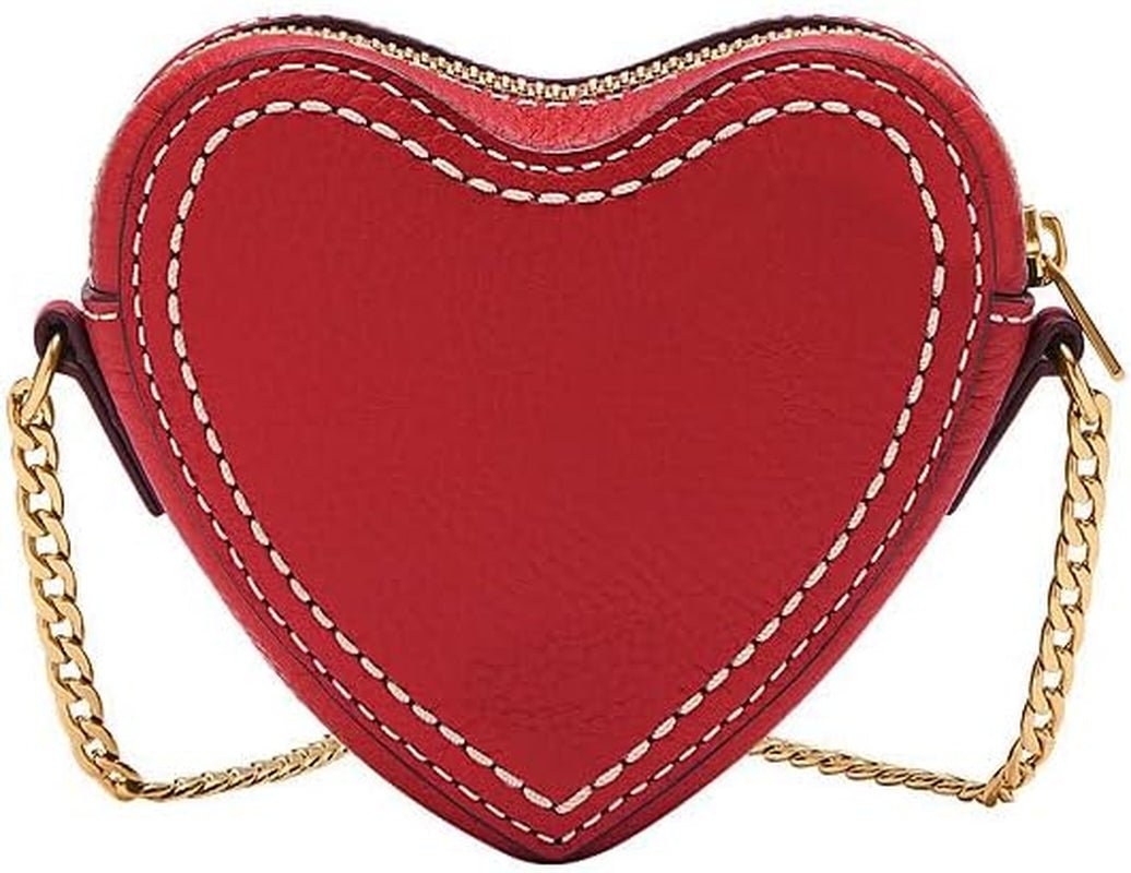 Dame Fossil Vday Læder eller Polyester Pung Dame Tasker Naty Shop Rød