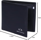 Armani Exchange Essential Wallet til mænd Simple Logo Print Sort Herrepung Naty Shop
