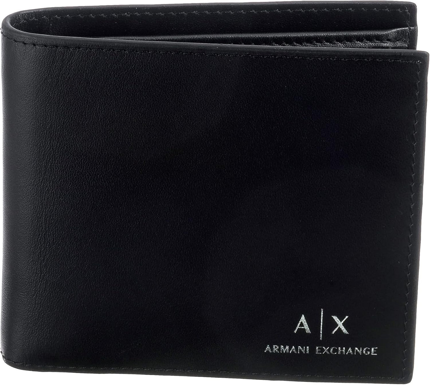 Armani Exchange Essential almindelig tegnebog til mænd med logotryk Sort Naty Shop Herrepung Standardtitel