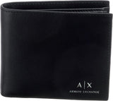 Armani Exchange Essential almindelig tegnebog til mænd med logotryk Sort Naty Shop Herrepung Standardtitel