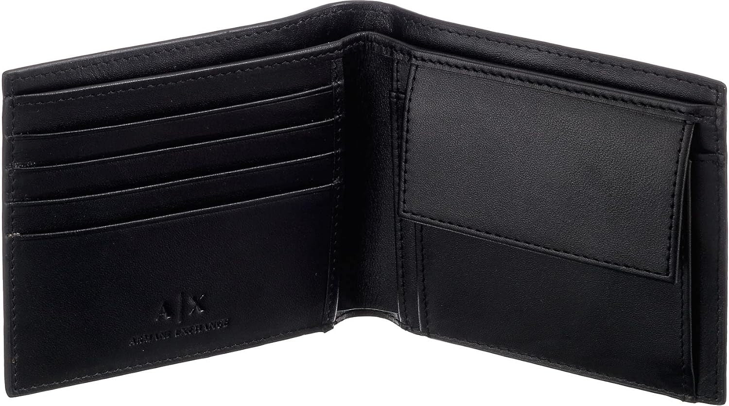 Armani Exchange Essential Wallet til mænd Simple Logo Print Sort Herrepung Naty Shop
