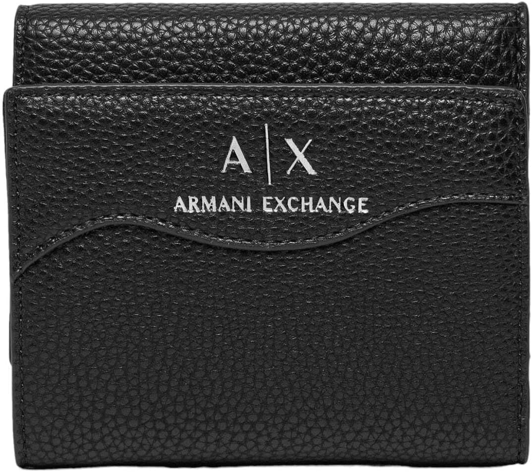 Armani Exchange Women's Wave Bi-Fold Wallet, Black Naty Shop Women's Wallet Standard titel