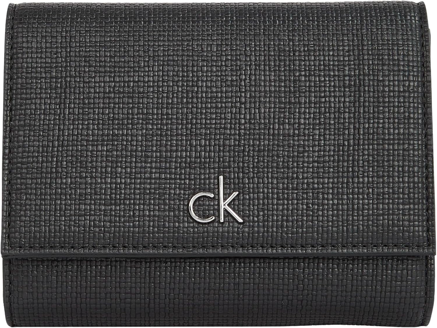 Calvin Klein Dame Daglig Medium Trifold Klein Wallet, Sort (Ck Black), Life Size Dame Wallet Naty Shop Standardtitel