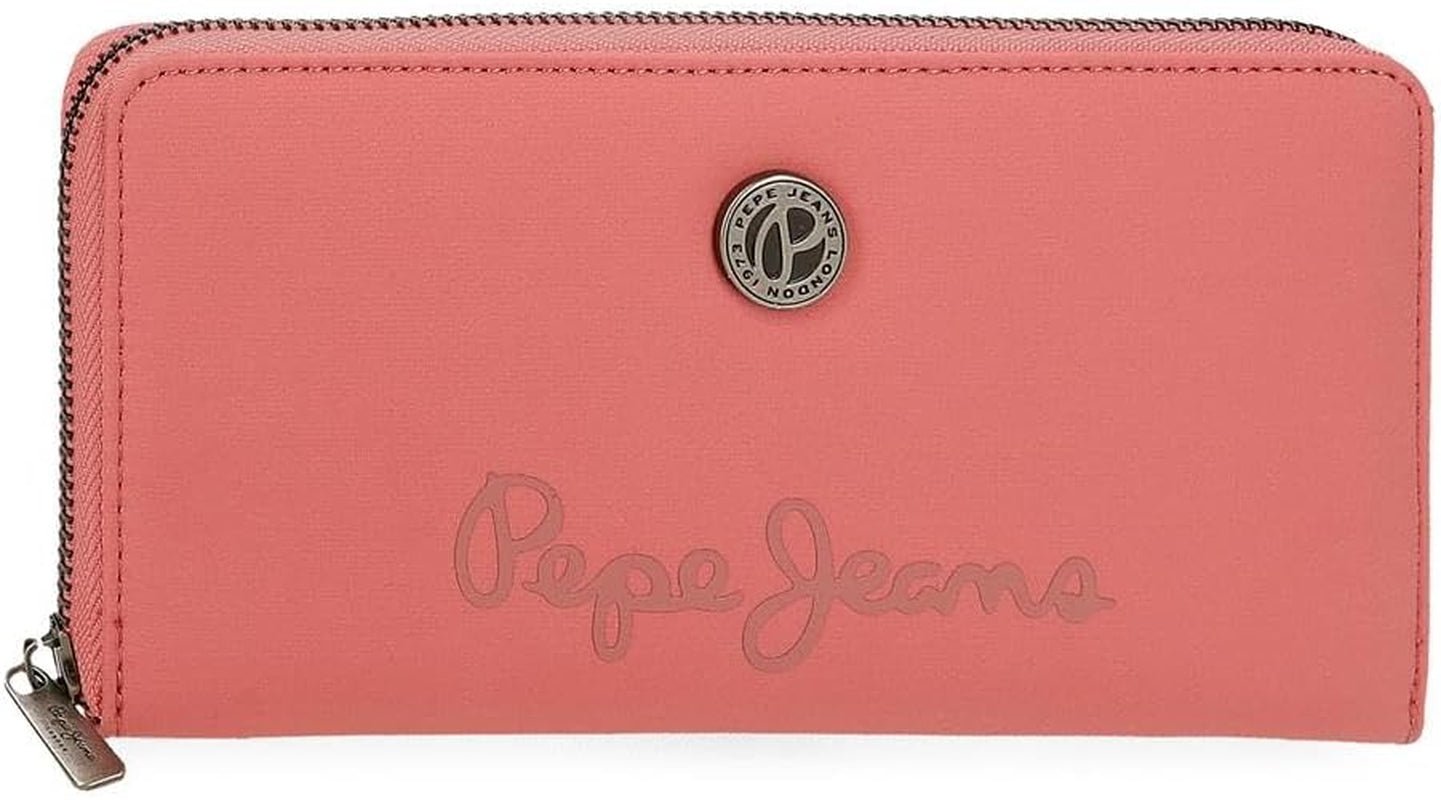 Pepe Jeans Corin tegnebog med kortrum, Pink, 19,5 x 10 x 2 cm, polyester og PU fra Joumma Tasker, Rosa, One Size, tegnebog med kortrum Damepung Naty Shop Standardtitel
