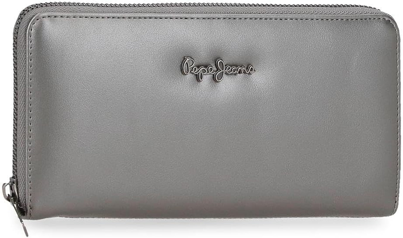Pepe Jeans Ruby pung, pung, pung, lavet af polyester med imiteret læder detaljer. Rum, lynlåse. Fra Joumma Tasker Damepung Naty Shop Antracit Ruby Pung