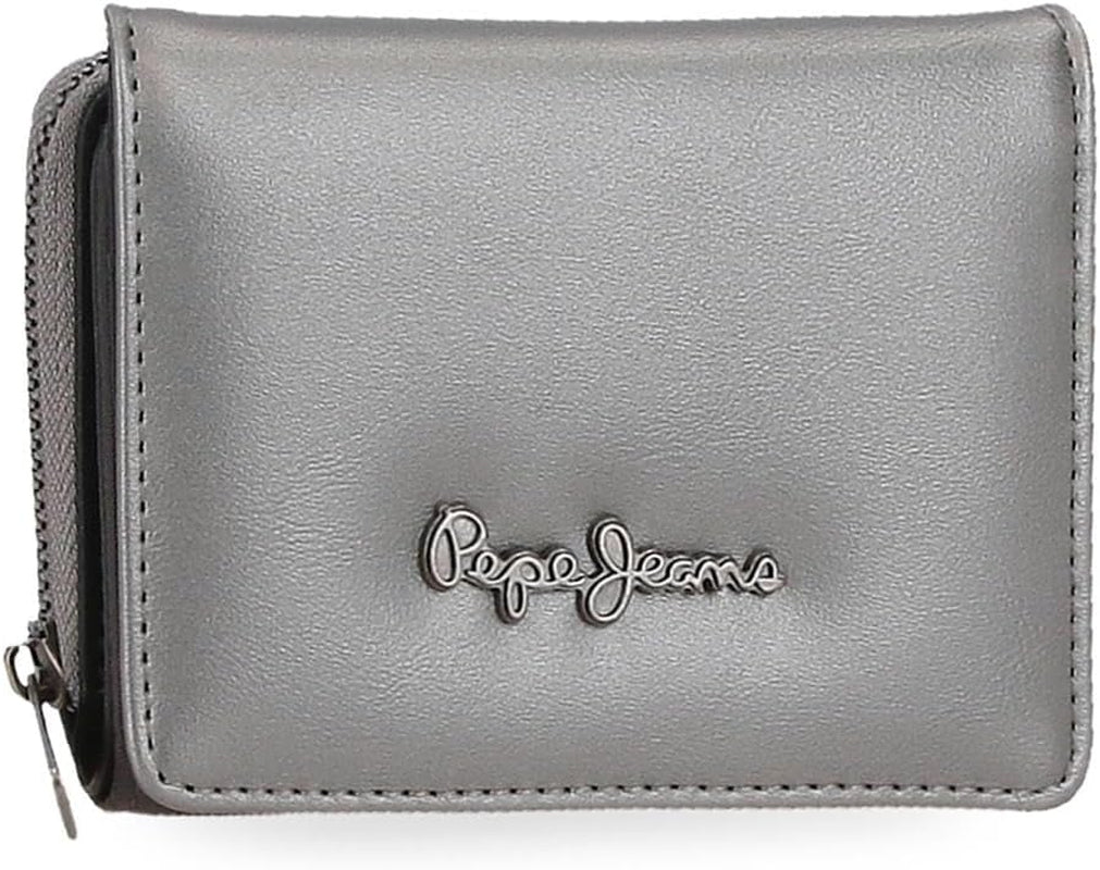 Pepe Jeans Ruby pung, pung, pung, lavet af polyester med imiteret læder detaljer. Rum, lynlåse. Fra Joumma Tasker Damepung Naty Shop Antracitpung