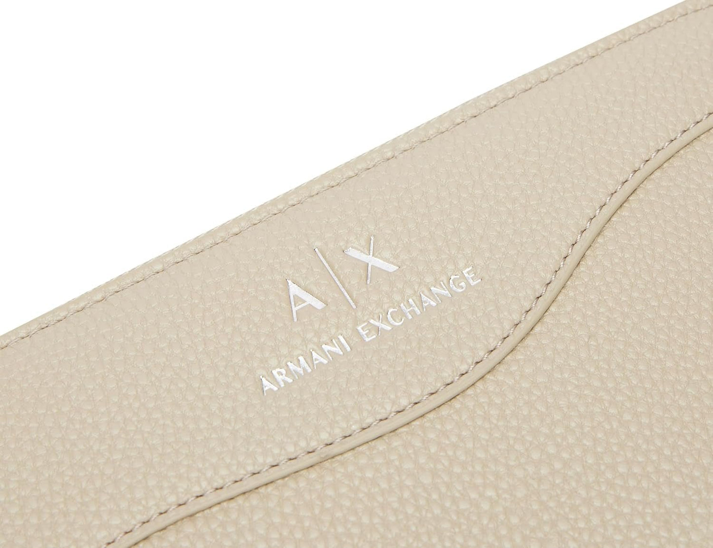 Armani Exchange Dame Essential Wave Pisco Sølvtrykt Logo Tri-Fold tegnebog Naty Shop Dame tegnebog