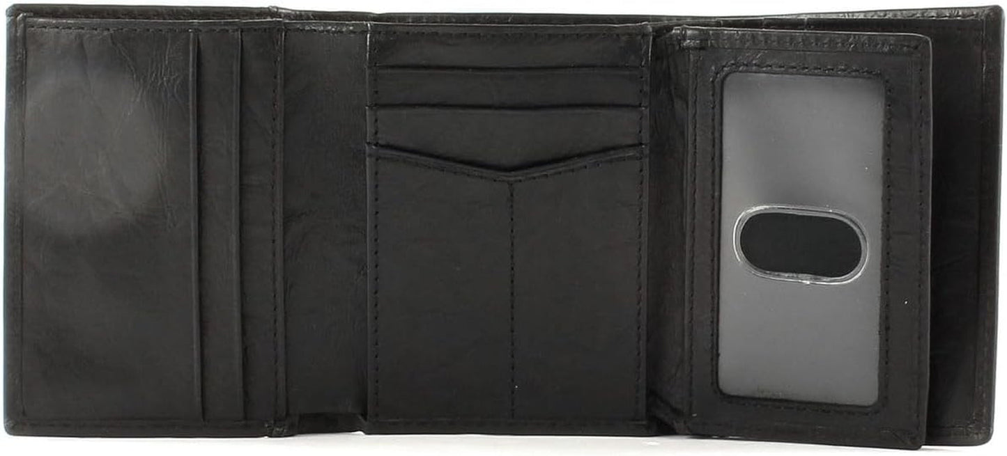 Fossil Mænd Neel Læder Trifold tegnebog 8,255 cm L x 1,905 cm B x 10,16 cm H Herre Pung Naty Shop
