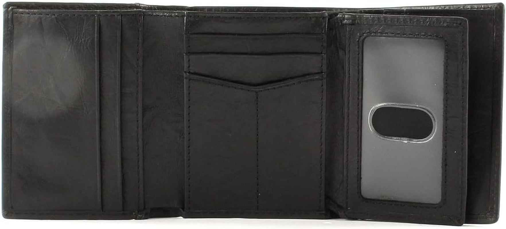Fossil Mænd Neel Læder Trifold tegnebog 8,255 cm L x 1,905 cm B x 10,16 cm H Herre Pung Naty Shop