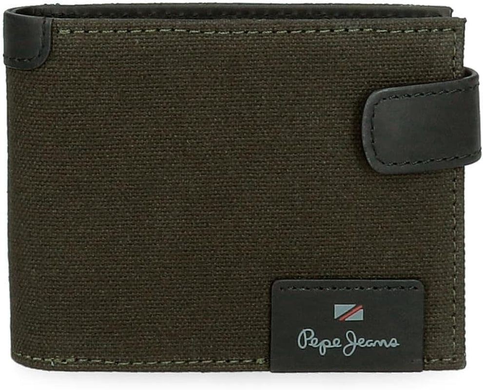 Pepe Jeans Hilltop Punge Punge Punge Punge Casual Læder. Fra Joumma Tasker Herrepung Naty Shop Grøn Vandret pung