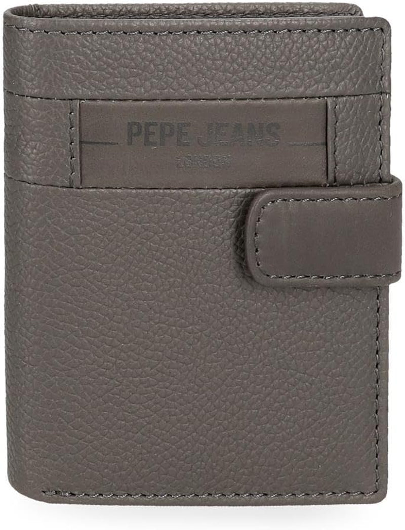 Pepe Jeans Afkrydsningsboks Sort Brun Blå Grå Koskind Punge & punge Herrepung Naty Shop Grå Click Wallet