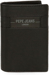 Pepe Jeans Afkrydsningsboks Sort Brun Blå Grå Koskind Punge & punge Herrepung Naty Shop Sort Lodret pung