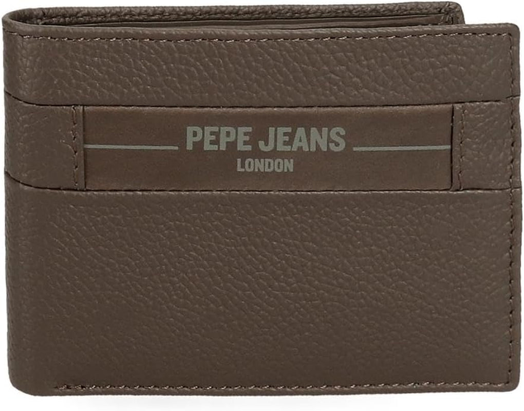 Pepe Jeans Checkbox Koskind Punge & punge Sort Brun Blå Grå tegnebog Mænd Naty Shop Brun tegnebog