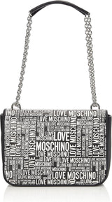 Love Moschino Skuldertaske til kvinder Pre-Collection Efterår-Vinter 2021 Sorte Tasker Kvinder Naty Shop Standardtitel
