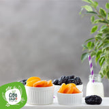Tørrede og frøfri økologiske blommer - 500g. Rå usvovlede blommer, uden tilsat sukker eller tilsætningsstoffer. Økologiske svesker som aromatiske tørrede frugter. Blommer uden gruber. Naty Shop dehydrerede produkter