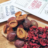 Frysetørrede blommer Frysetørrede blommer 100% naturlige | Uden tilsat sukker Sundt frysetørret slik | Frysetørrede blommer Frysetørrede frugter Frysetørrede frugter ZingyZoo Dehydrerede produkter Min butik