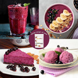 Frysetørret solbærpulver 100g - Frysetørret frugtpulver - Solbærpulver til smoothies og bagning - Naturligt solbærpulver uden tilsætningsstoffer Tørrede produkter Naty Shop