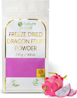 Frysetørret dragefrugtpulver | 250g 100% naturlig og vegansk | ikke-GMO | ingen sukker og ingen tilsætningsstoffer ~*~ Dehydrerede produkter Naty Shop Standard titel