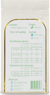 Frysetørret dragefrugtpulver | 250g 100% naturlig og vegansk | ikke-GMO | uden sukker og uden tilsætningsstoffer ~*~ Naty Shop dehydrerede produkter
