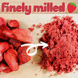 Frysetørret frugtpulver Jordbærpulver | Frysetørret jordbærpulver Jordbærpulver | Jordbærpulver Smoothie Jordbærbudding Tørrede frugter (100 g) Tørrede produkter Naty Shop