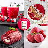 Frysetørret hindbærpulver 100g - Frysetørret frugtpulver - Frysetørret hindbærpulver til bagning, smoothies og mysli - 100% naturlig hindbærpulver uden tilsætningsstoffer Dehydrerede produkter Naty Shop
