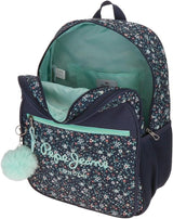 Pepe Jeans Alenka skolerygsæk med trolley, blå, 30 x 40 x 12 cm, polyester, 14,4 l, blå, skolerygsæk med trolley Premium rygsække og tasker Naty Shop